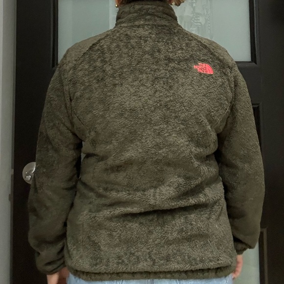 The North Face Jacket Full Zip Green Fleece Sweater Size Large - Picture 6 of 12